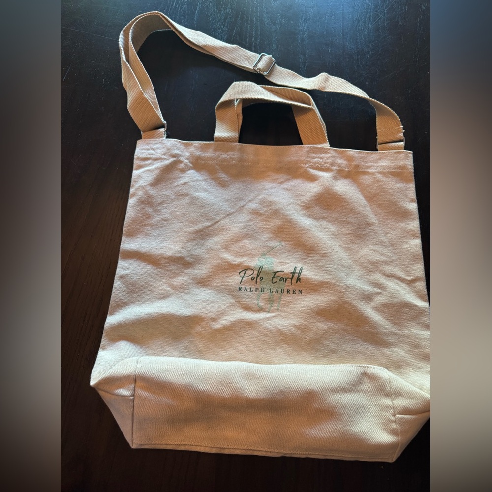 Ralph Lauren Cream Canvas Tote